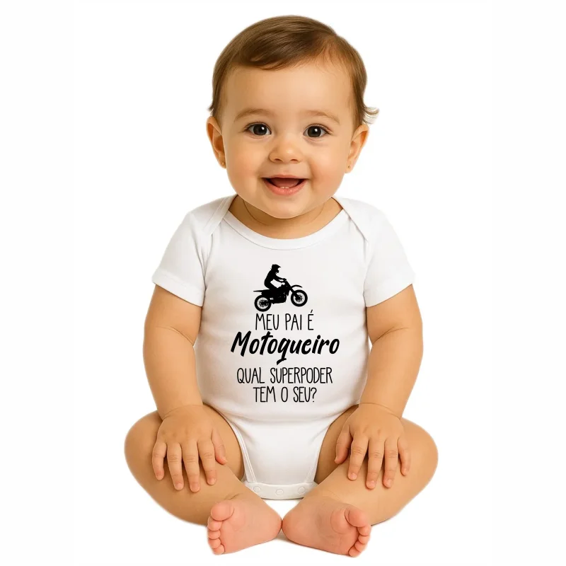 Estampa Dia dos Pais "Meu Pai é Motoqueiro" - Arte Digital em PDF para Body/Camiseta