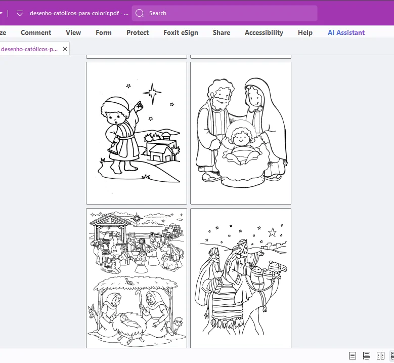 Desenhos Católicos para Colorir – 43 Páginas em PDF para Imprimir — imagem 2 do produto