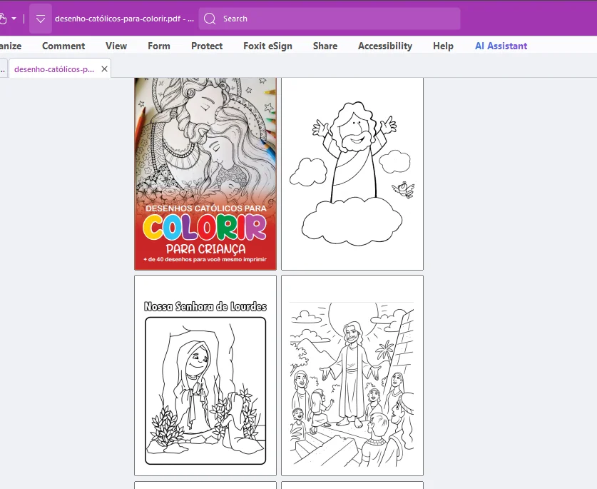 Desenhos Católicos para Colorir – 43 Páginas em PDF para Imprimir — imagem do produto