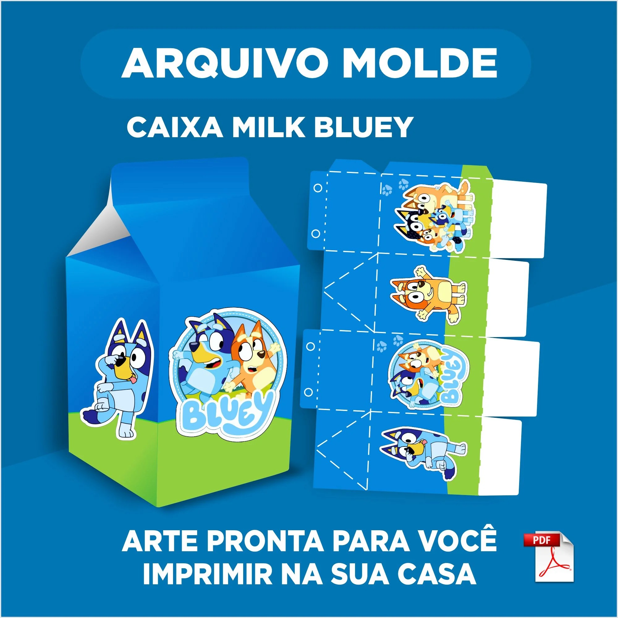 UMA CAIXINHA FOFA PARA DEIXAR A FESTA AINDA MAIS ESPECIAL - TEMA BLUE ! — imagem do produto