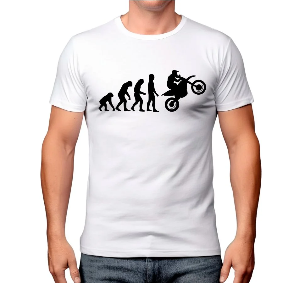 Estampa Evolução do Motociclista - Arte Digital PDF para Camiseta — imagem do produto