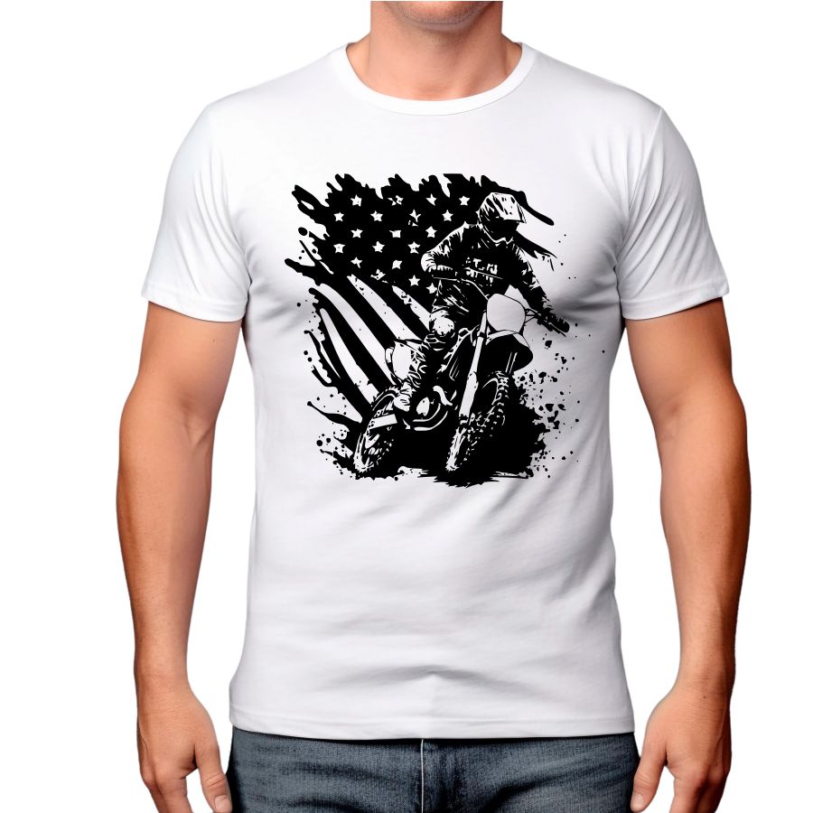 Arte para estampar em camisa - Formato PDF "Motorbike"