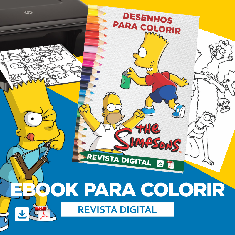 Revista Digital "Os Simpsons " para colorir