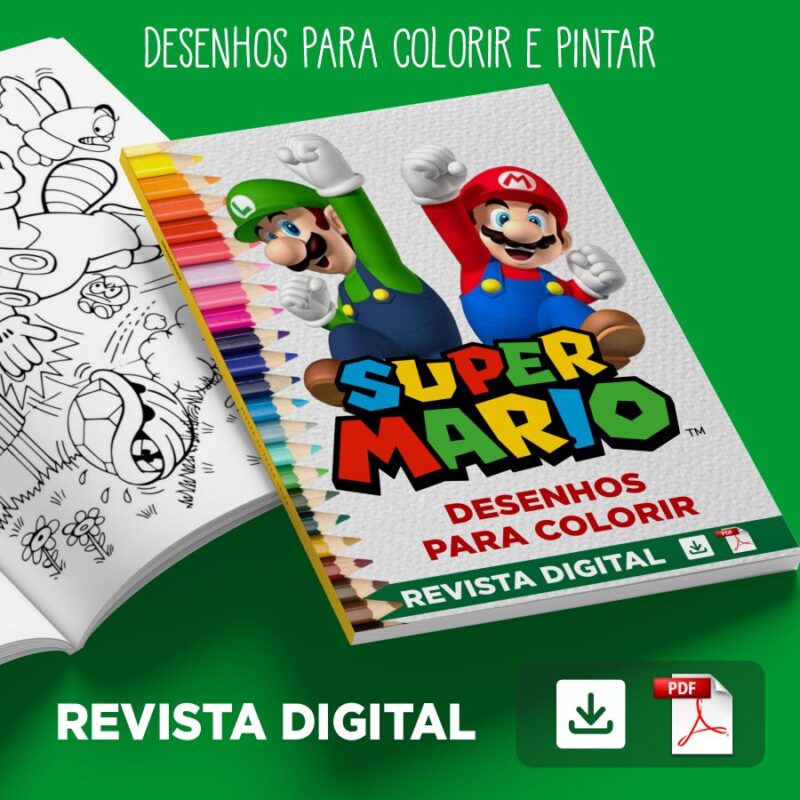 REVISTA DIGITAL: Desenhos do Super Mario para Colorir