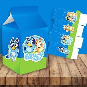 Molde para Caixinhas Personalizadas (milk): tema - "bluey" #A1