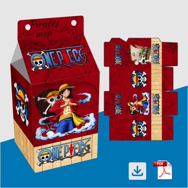 Molde para Caixinhas Personalizadas: tema - "One Piece" #A1