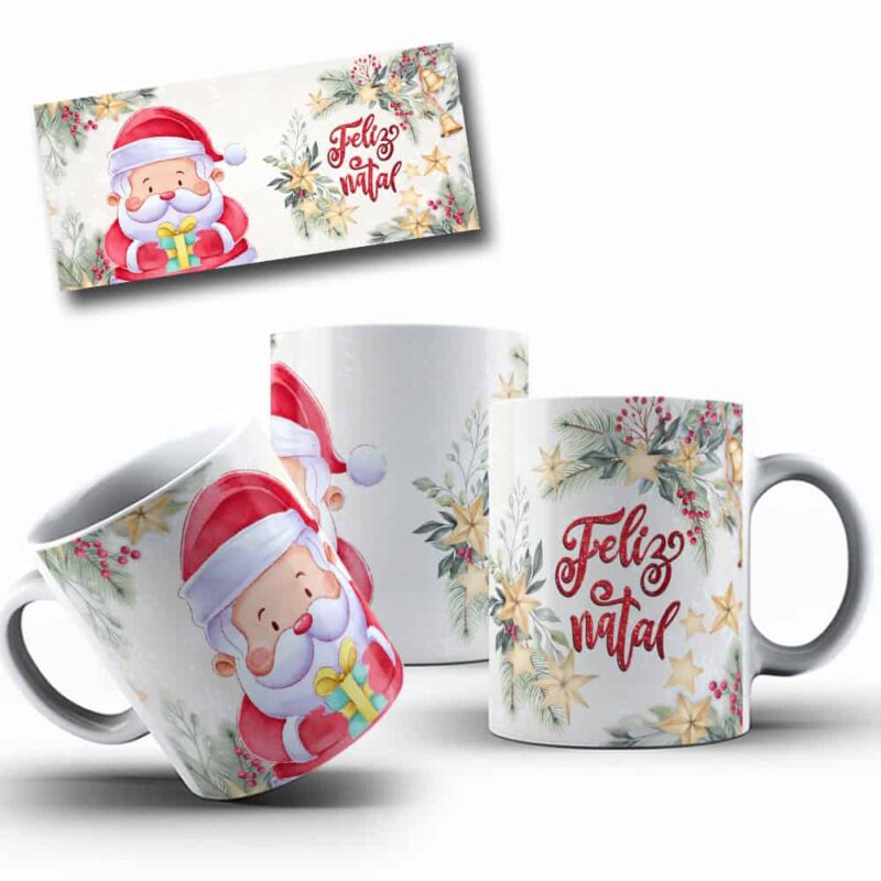 Artes para Estampa em Caneca - NATAL - A005