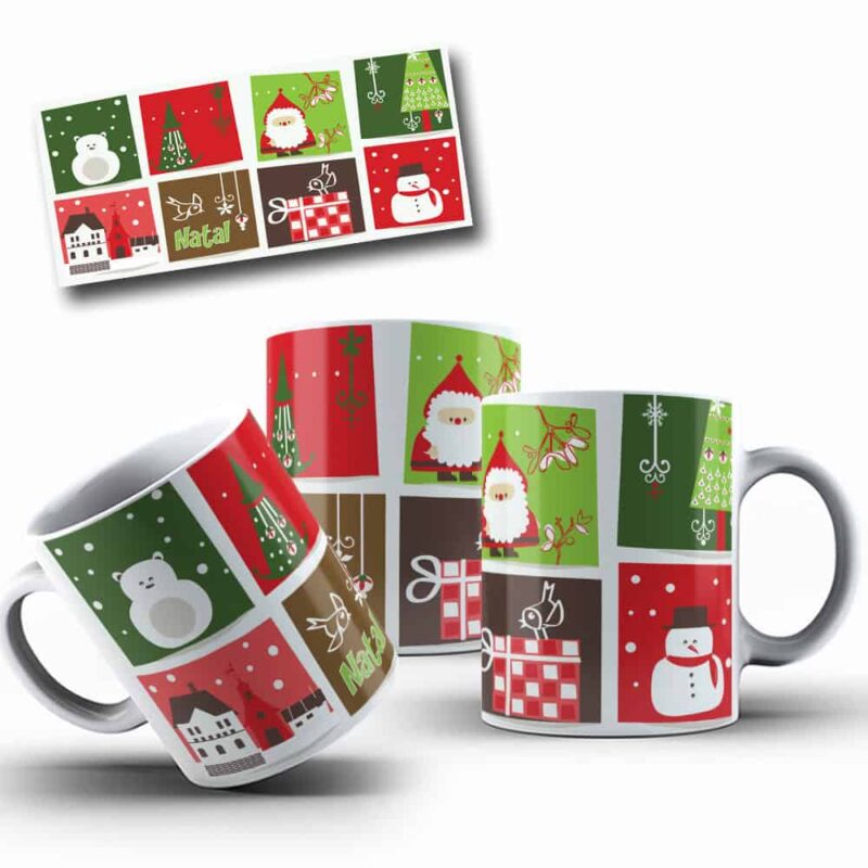 Artes para Estampa em Caneca - NATAL - A007