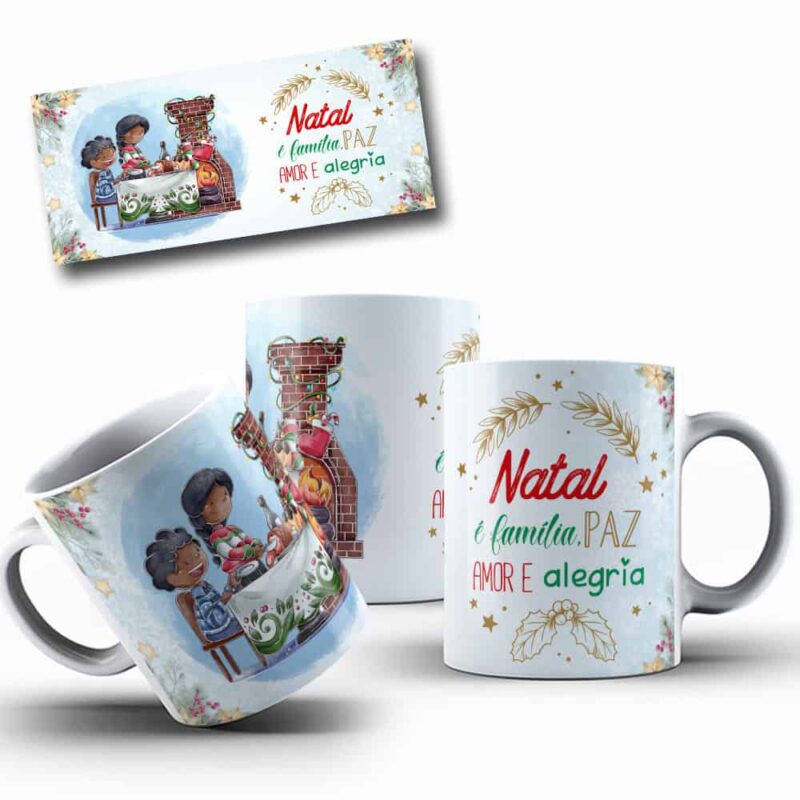 Artes para Estampa em Caneca - NATAL - A013