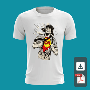 Arte para estampar em camisa -TEMA: CHAVES - Formato PDF - #D25