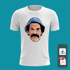 Arte para estampar em camisa -TEMA: CHAVES - Formato PDF - #D33