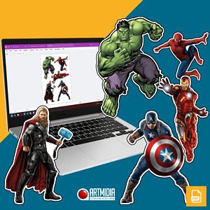 Topper / Topo de bolo Vingadores